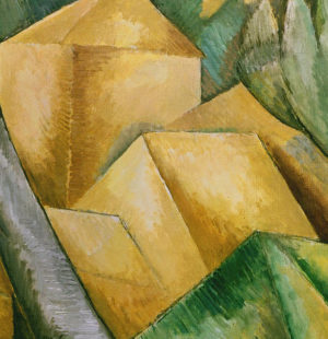 Georges Braque, Houses at L’Estaque, 1908, detail (Kunstmuseum, Bern)