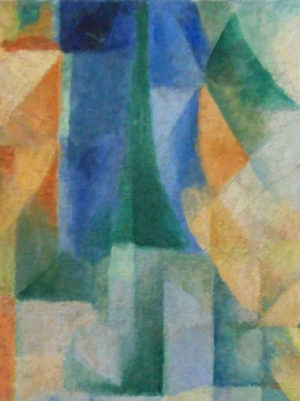 Robert Delaunay, Simultaneous Windows on the City, 1912, detail (Kunsthalle Hamburg)