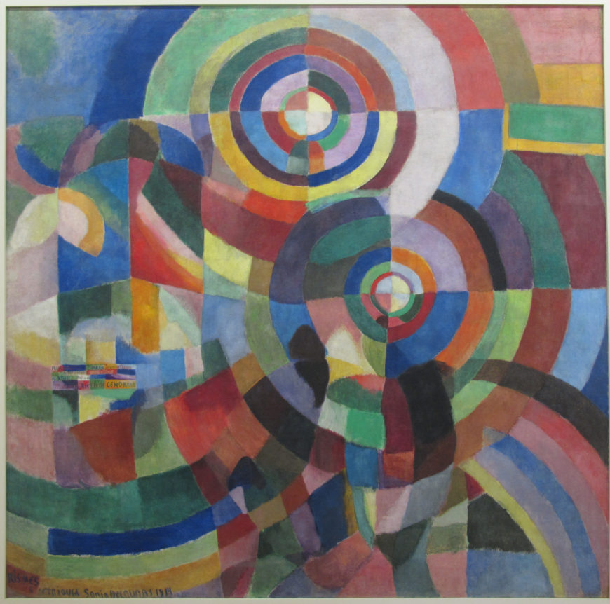 Sonia Delaunay, Electrical Prisms, 1914, oil on canvas, 250 x 250 cm (MNAM Centre Pompidou)