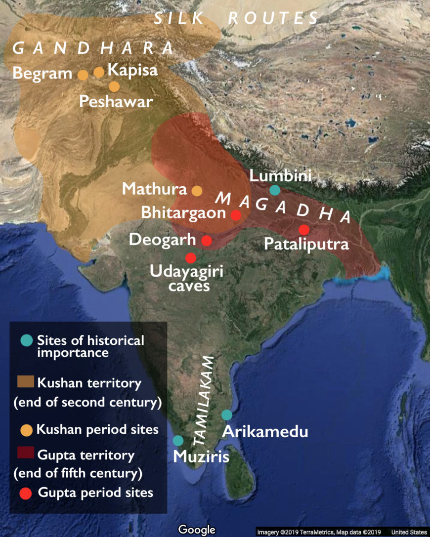 Map 5: Select sites and areas of historical importance, 6th c. B.C.E. -- 5th c. C.E.