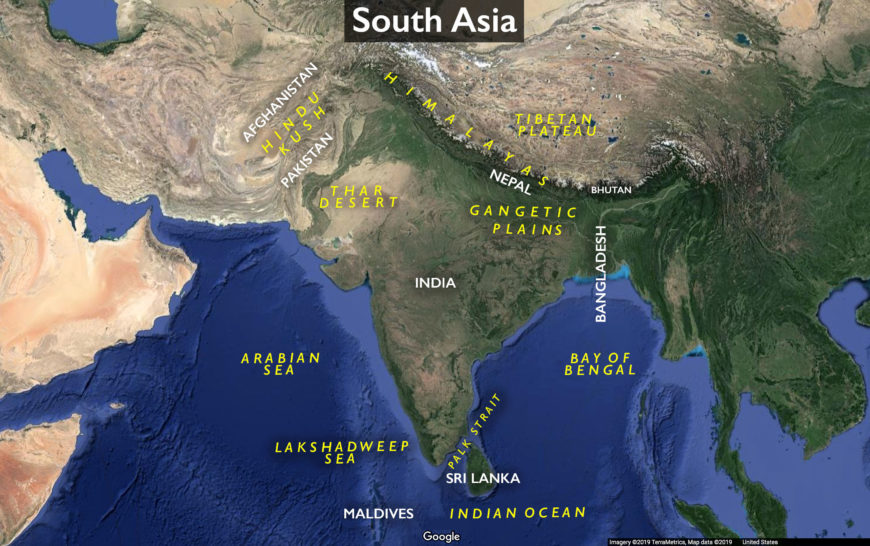 Map of South Asia