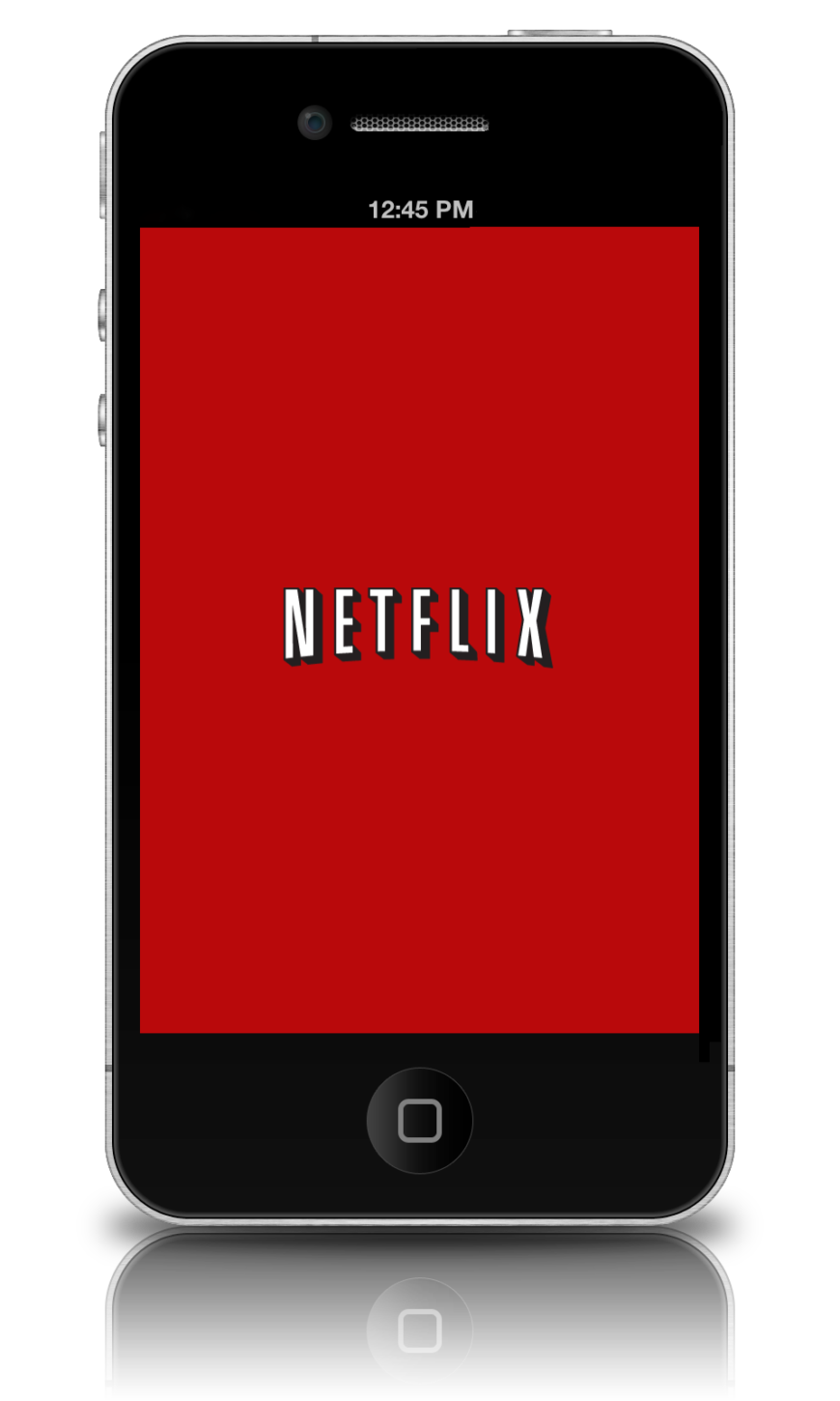 Netflix app on iphone