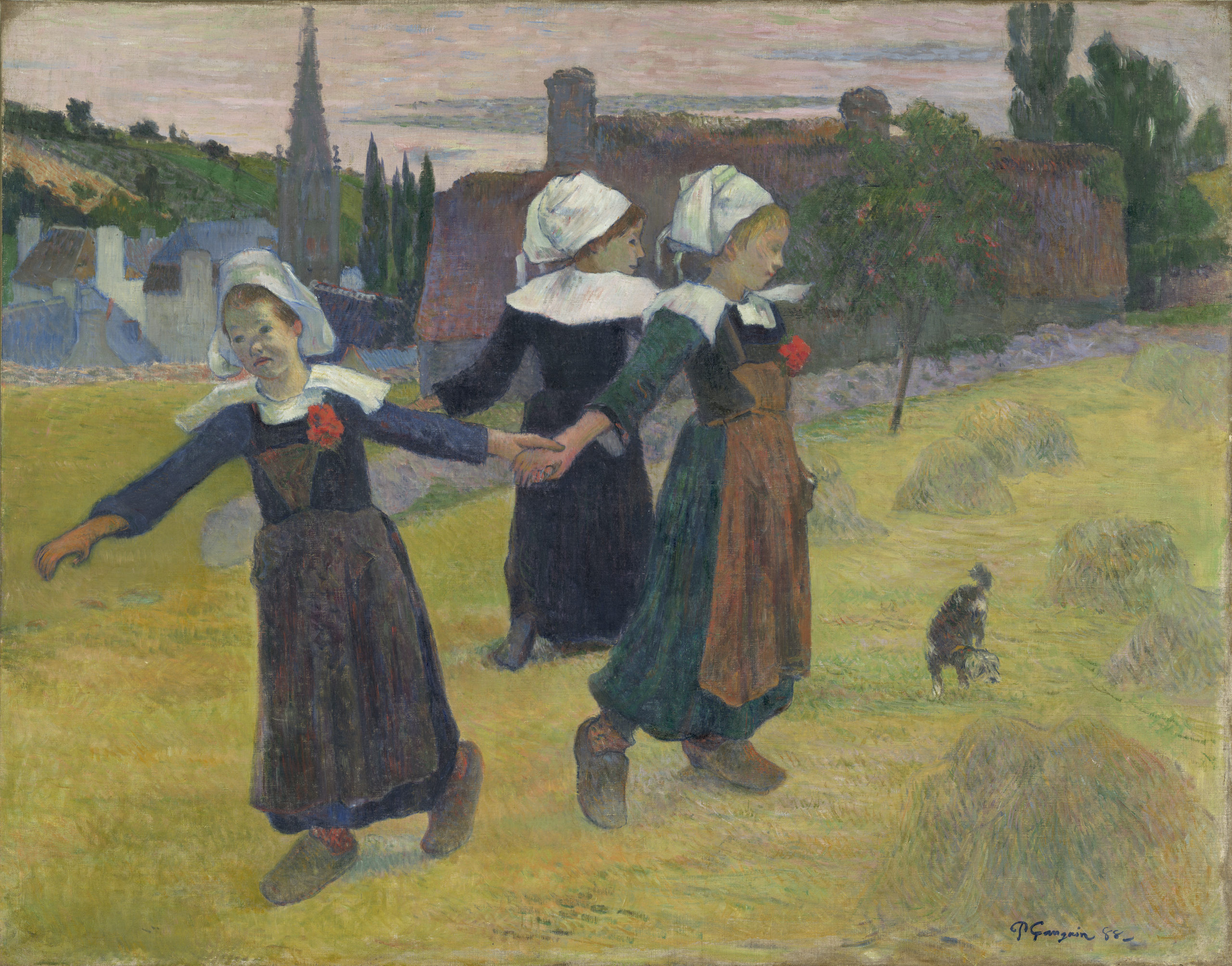 Paul Gauguin, Breton Girls Dancing, 1888, oil on canvas, 73 x 92.7 cm (National Gallery Washington DC)