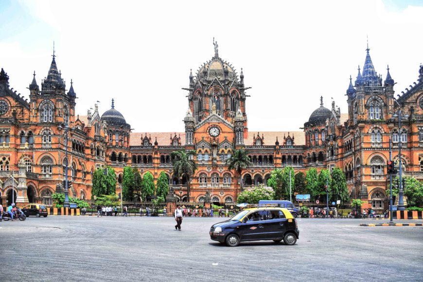 Chhatrapati Shivaji Terminus, begun 1878, Mumbai (photo: Dikshagusain718, CC BY-SA 4.0)