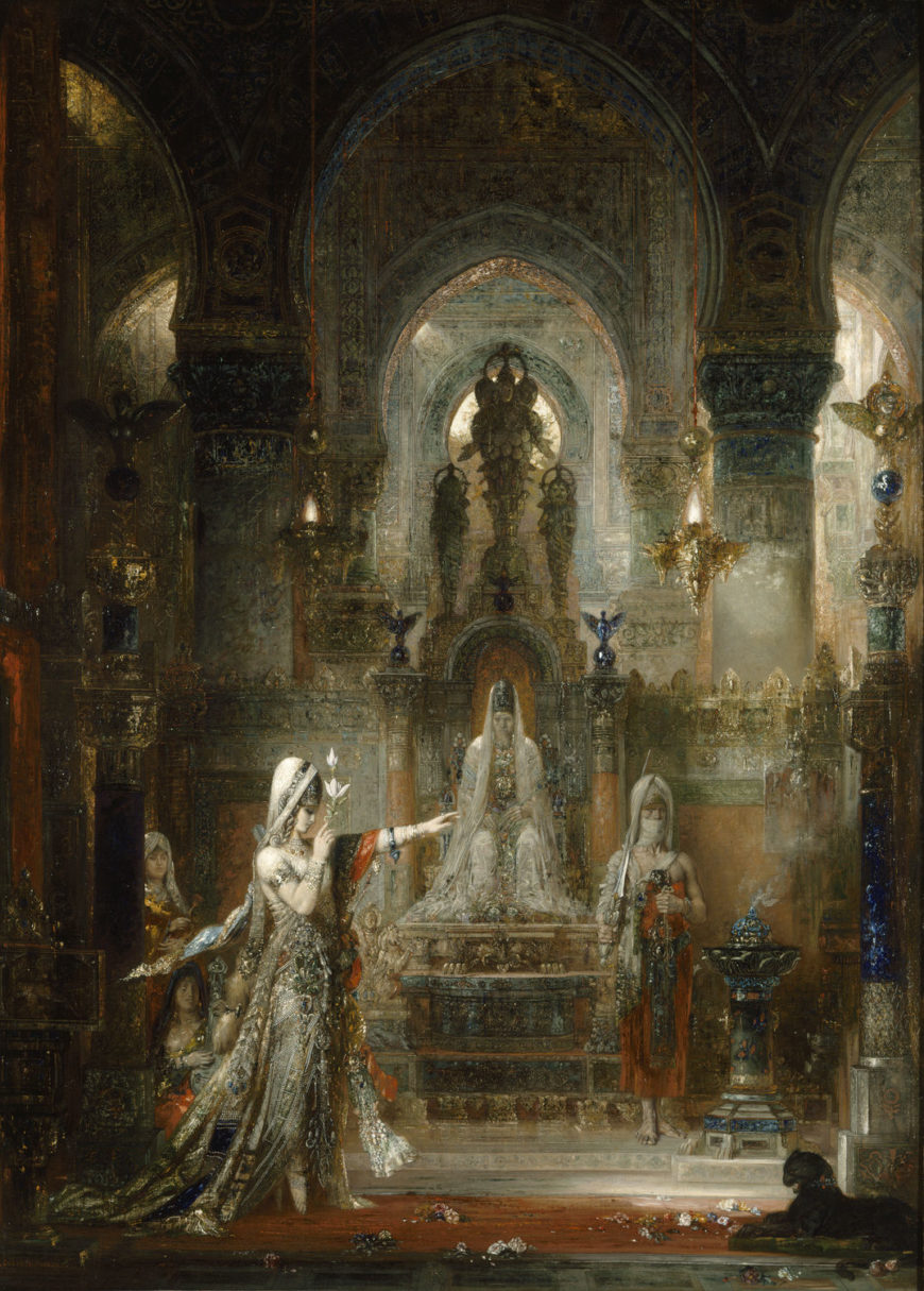 Gustave Moreau, Salome dancing before Herod, 1876, oil on canvas, 56.5 in × 41.1 in. Image: Hammer Museum, UCLA, Los Angeles