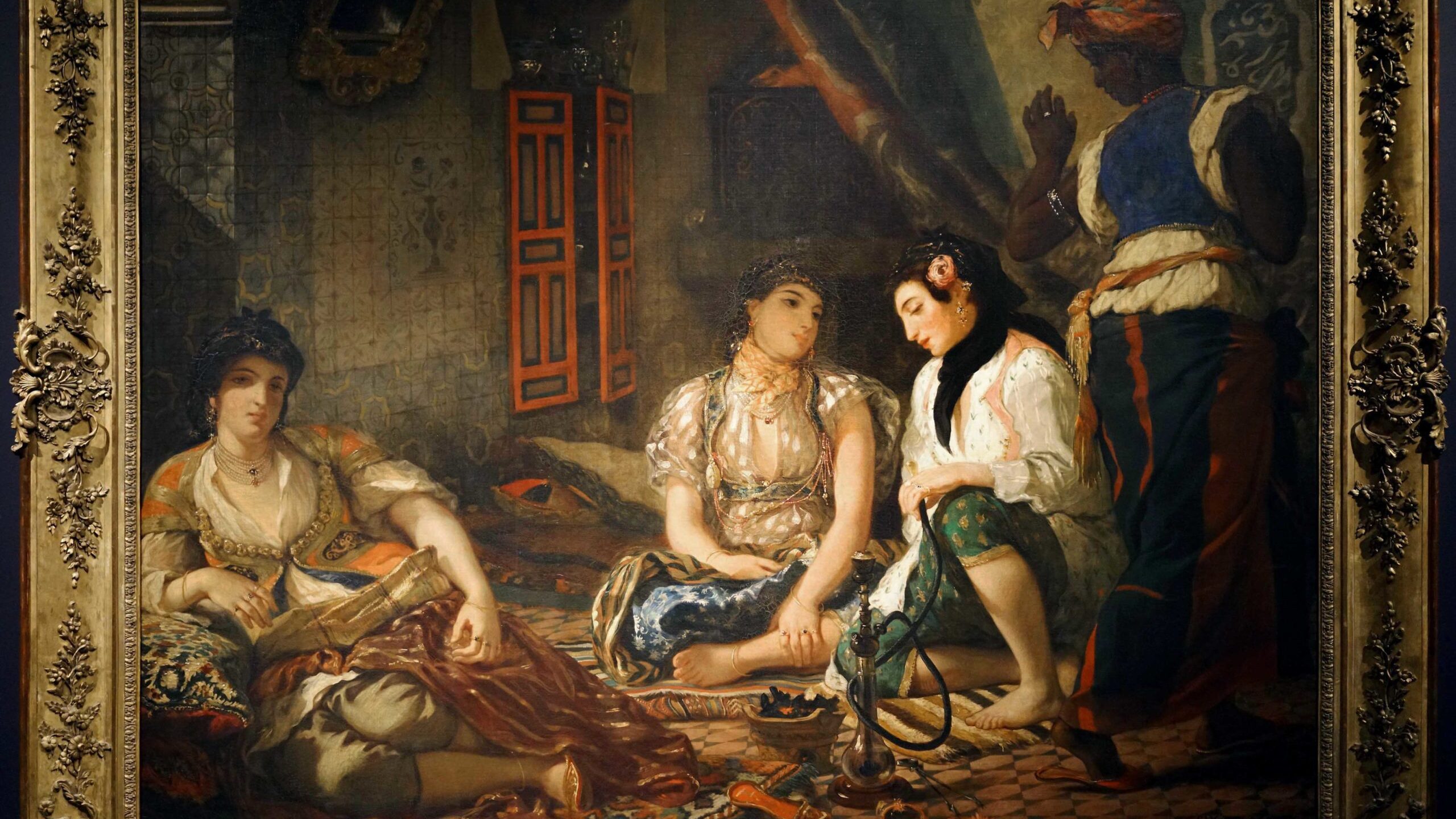 Eugène Delacroix, Women of Algiers, c. 1832–34, oil on canvas, 46 x 37.8 cm (Musée du Louvre, Paris)