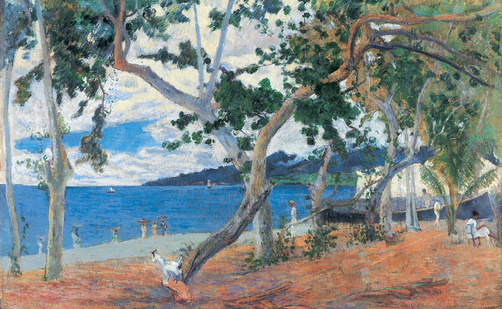 Paul Gauguin, Coastal Landscape From Martinique (The Bay of St.-Pierre, Martinique), 1887, oil on Canvas, 50 × 90 cm (Ny Carlsberg Glyptotek, Copenhagen)