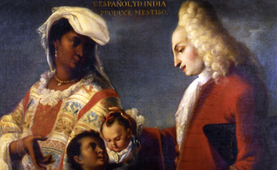 <em>Spaniard and Indian Produce a Mestizo</em>, attributed to Juan Rodríguez Juárez