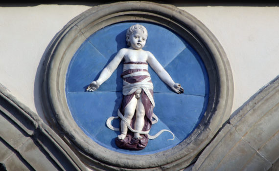 Andrea della Robbia’s bambini at the Ospedale degli Innocenti, Florence