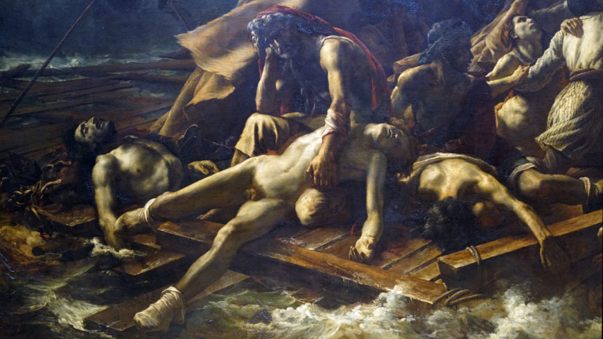 Théodore Géricault, Raft of the Medusa, 1818–19, oil on canvas, 4.91 x 7.16m (Musée du Louvre, Paris)