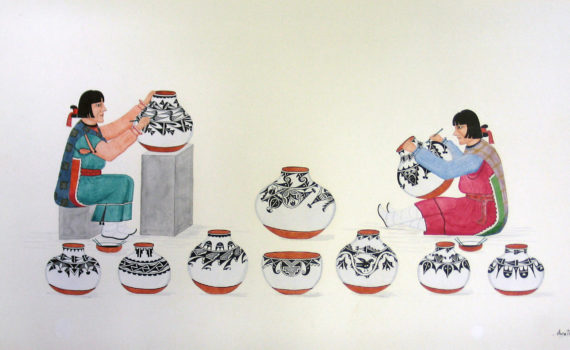 Awa Tsireh, <em>Pottery Makers</em>