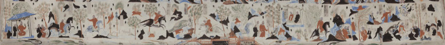 The complete Syama jataka tale mural. Mogao Cave 302. Sui, 581-618 CE. Dunhuang. Image courtesy of the Dunhuang Academy.