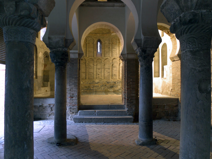 Interior of the Mosque of Bāb al-Mardūm after it was transformed. The apse in the background was added after 1187. The original mosque dates to 999/1000 C.E.