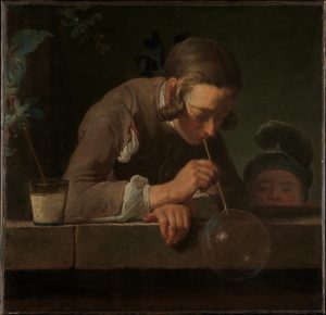 Jean Siméon Chardin, Soap Bubbles, c. 1733-34, oil on canvas, 61 x 63.2 cm (The Metropolitan Museum of Art)