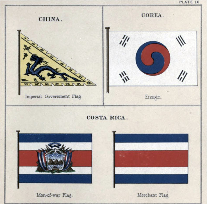 Bureau of Navigation, Flags of Maritime Nations: From the Most Authentic Sources, 5th ed. (Washington D.C.: Bureau of Navigation, 1882)