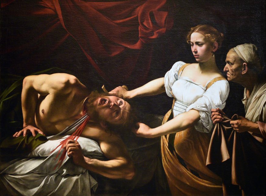 Caravaggio, Judith Beheading Holofernes, 1598–99, oil on canvas, 145 x 195 cm (Palazzo Barberini, Rome)