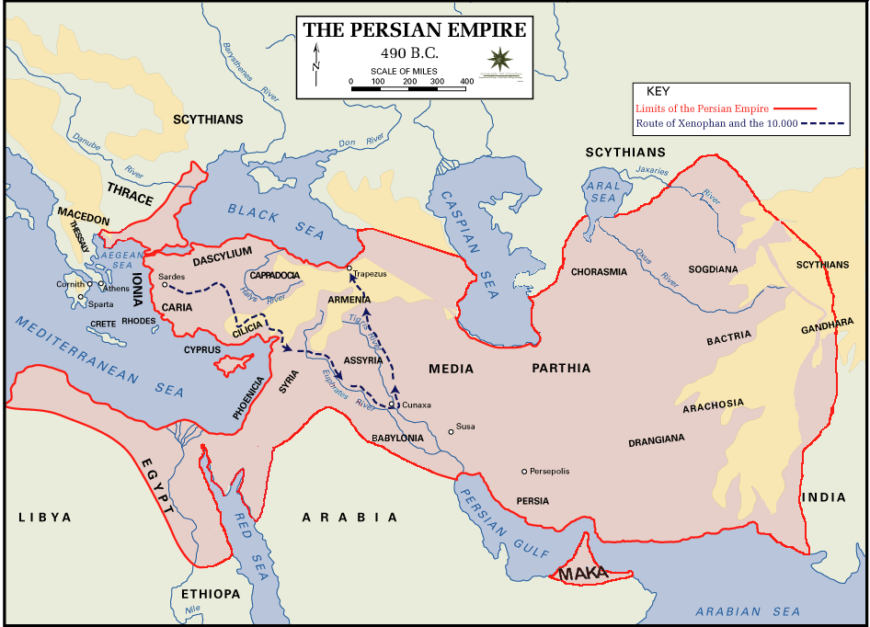 The Persian Empire, 490 B.C.E.