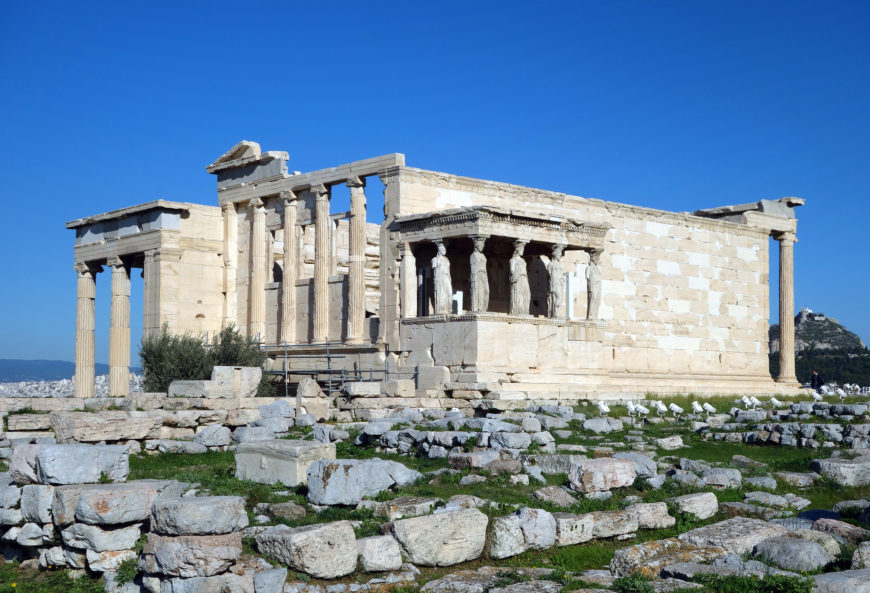 The Erechtheion, 421–405 B.C.E. (Classical Greek), Acropolis, Athens (photo: Steven Zucker, CC BY-NC-SA 2.0)