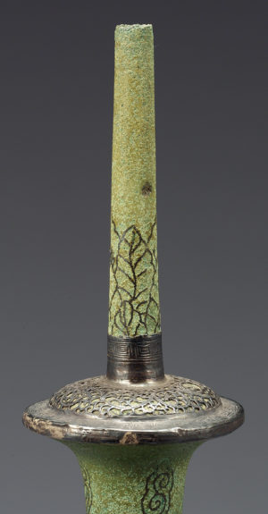 Kundika with Landscape Design, 12th century, Goryeo, 37.5 cm high, National Treasure 92 (National Museum of Korea)