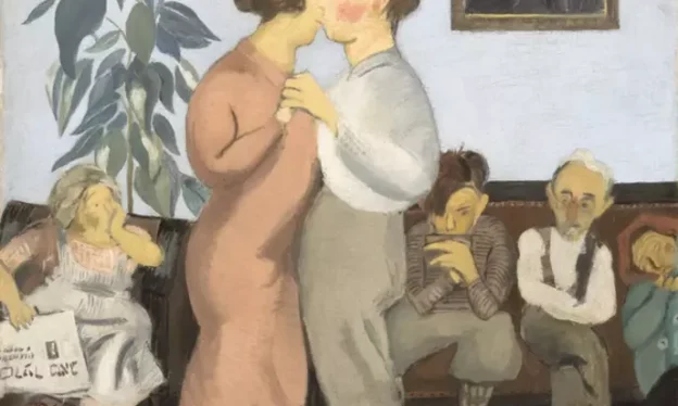 Raphael Soyer, Dancing Lesson, 1926, oil on canvas, 61.1 x 51.1 cm (Jewish Museum, New York)