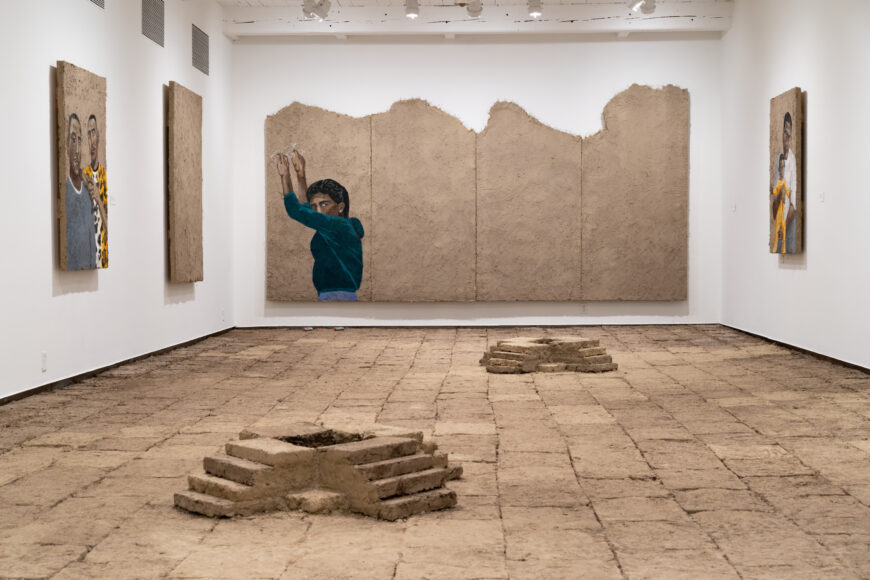 rafa esparza, Staring at the Sun installation view, 2019 (photo: Kaelan Burkett, courtesy of MASS MoCA) © rafa esparza