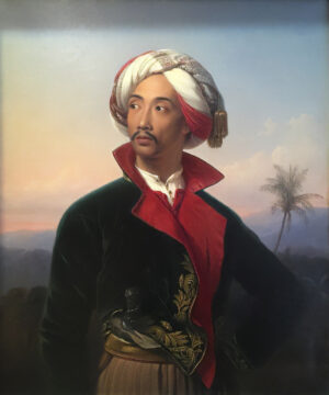 Johann Karl Bähr, Portrait of Prince Raden Saleh Syarif Bustaman, 1842, oil on canvas, 85 x 70 cm (Latvian Museum of Foreign Art, Riga)