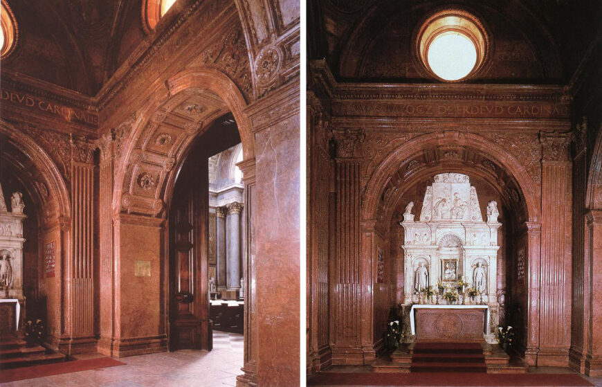 Jacopo di Biagio di Camicia, Bakócz Chapel in Esztergom Basilica, Esztergom, Hungary, 1506–07, red marble (photo: Fine Arts in Hungary)