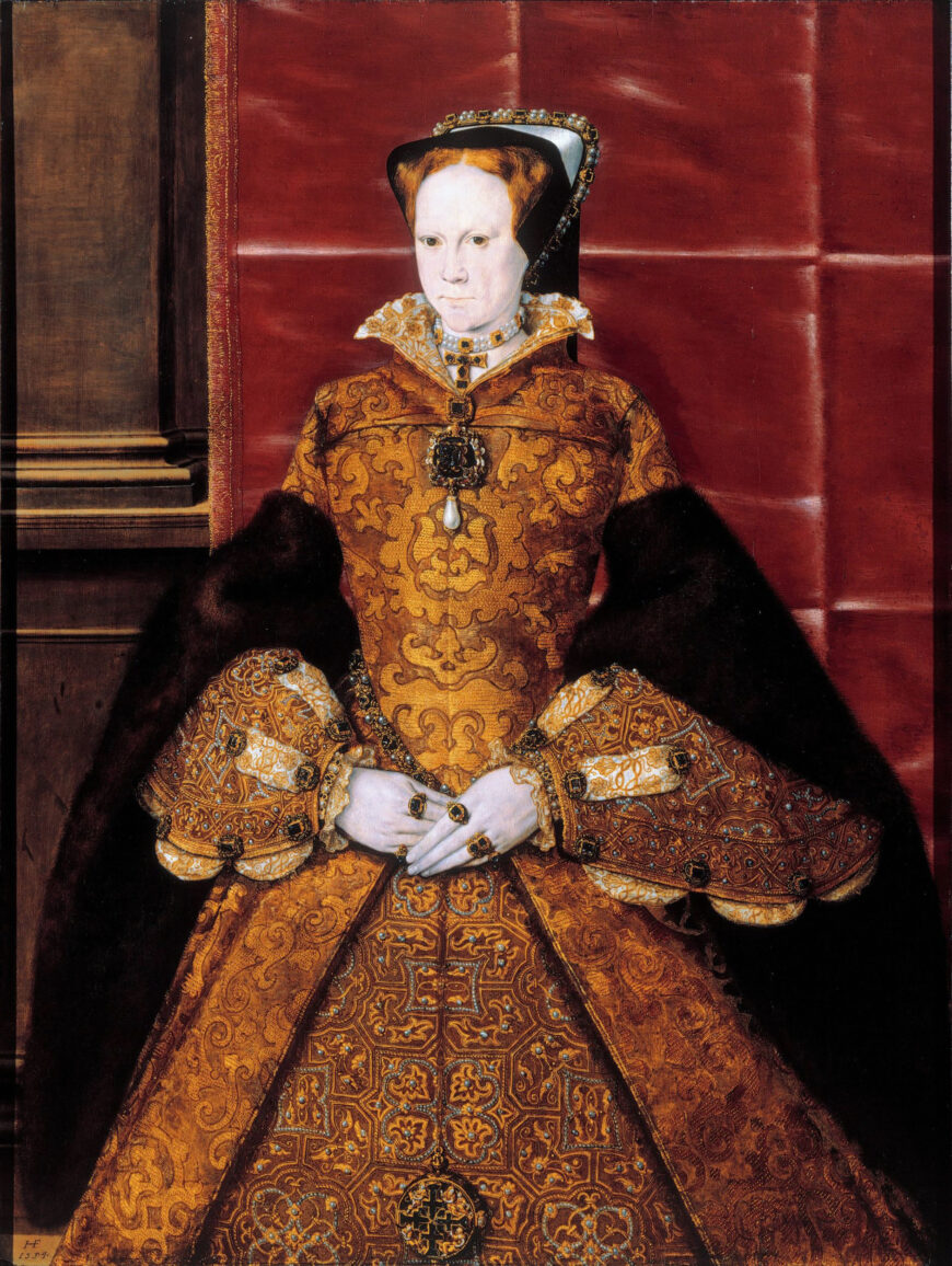 Hans Eworth, Mary Tudor, 1554, oil on panel, 107 x 81 cm (The London Society of Antiquities, London)