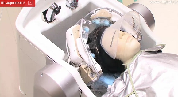 Panasonic Developing 24-Fingered Hair-Washing Robot