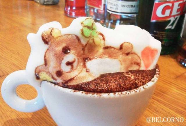 3-D latte art at its best【Photos】