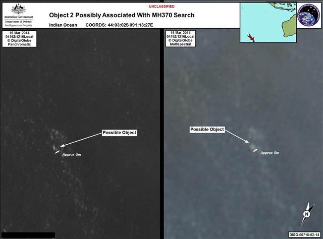 Here’s a satellite photo of debris that could be from the missing plane