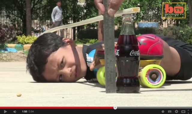 A six-year-old smashed the previous limbo skating record, in case you wanted to know