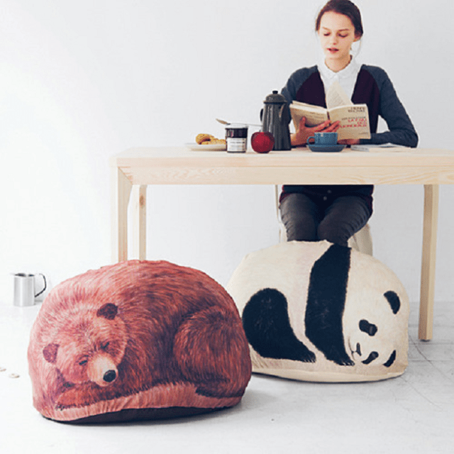 There could be a panda in your closet, and a blanket inside the panda with these storage cases