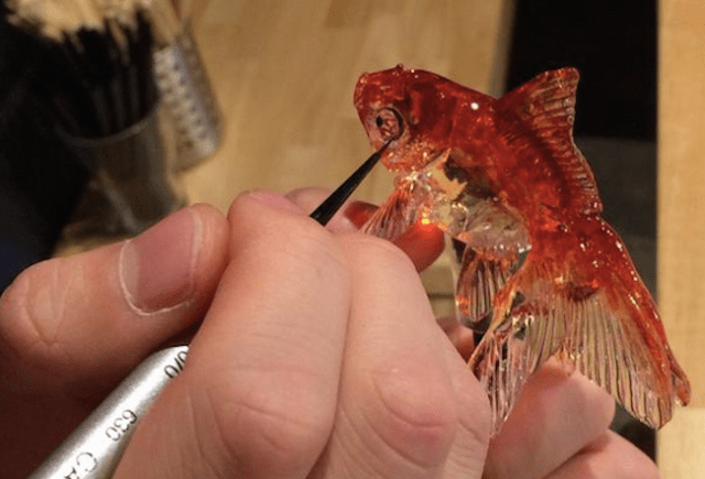 Young Japanese artist crafts exquisite animal-shaped candy at his shop in Asakusa