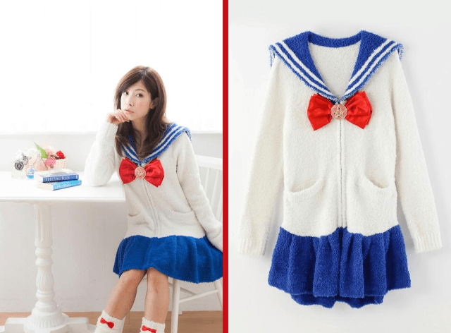 In the name of the moon, do nothing! Sailor Moon pajamas arrive to help you loaf around the house