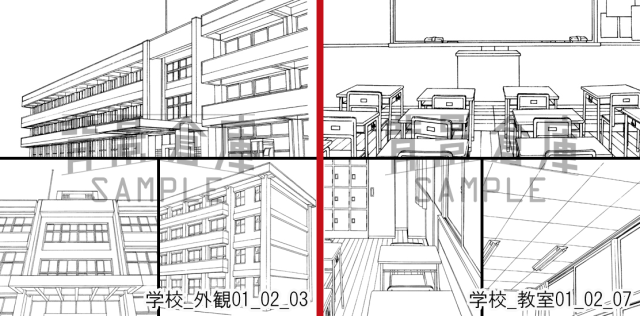 Want to be a manga artist, but can’t draw backgrounds? Website has environments you can download