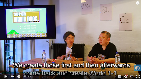 Super Mario Bros. creator explains how and why he designed World 1-1 of the 8-bit classic 【Video】