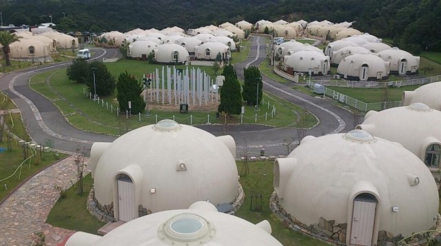 You’d never guess this strange bubble house village is located in Japan