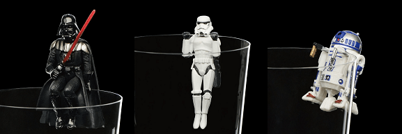 Star Wars cup clingers may or may not use the Force to hang on the rim of your glass