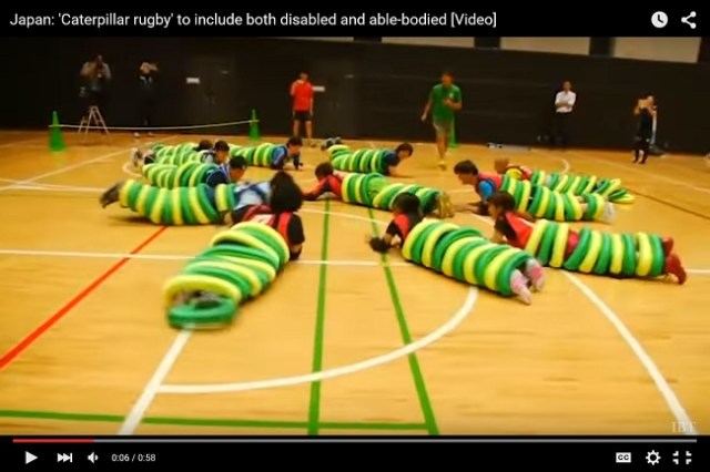 “Caterpillar Rugby” aims to level the playing field for people with and without disabilities