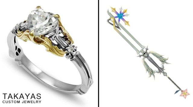 Kingdom Hearts fan commissions a gorgeous custom engagement ring from Takayas