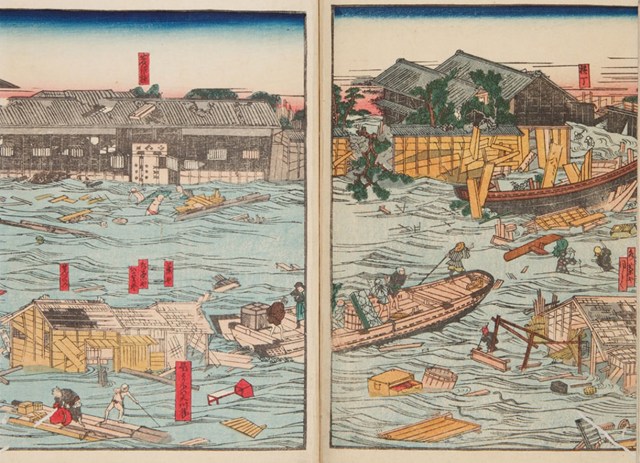 Edo-era illustrated records show the disasters that have plagued Japan throughout its history