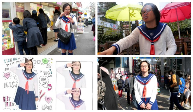 Our reporter wears the Boku Sera schoolgirl outfit, visits Harajuku, takes purikura