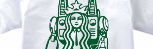 Japanese clothing retailer turns Starbucks mermaid into a mecha robot girl