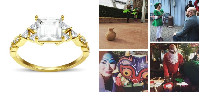 It’s the Zelda-themed scavenger hunt proposal of a lifetime—and a gorgeous Triforce ring to boot!