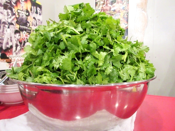 We take up Thai restaurant’s challenge to eat a 6.5-kilo serving of ramen noodles and coriander