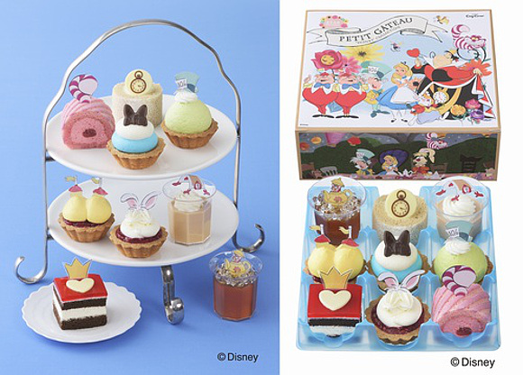 Enjoy an Alice In Wonderland afternoon high tea party with Cozy Corner bite-size character cakes