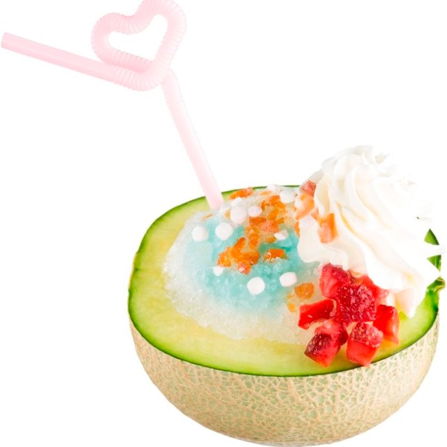 Have your dessert/drink in a bowl of melon — at revolving sushi restaurant Sushiro!