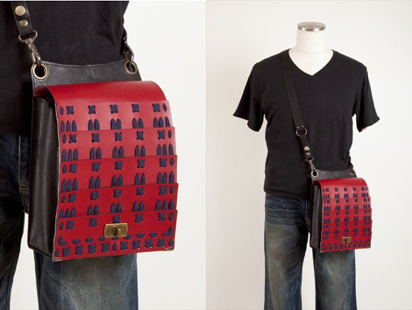 Add some warrior armour to your outfit with a samurai satchel from Japan