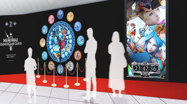 Gorgeous Kingdom Hearts stained glass clock installed in Tokyo for game series’ 15th anniversary